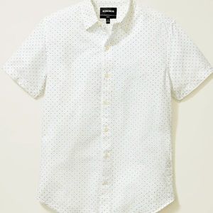 Bonobos Riviera Men’s Shirt- Blue Seersucker Dot Sz Small